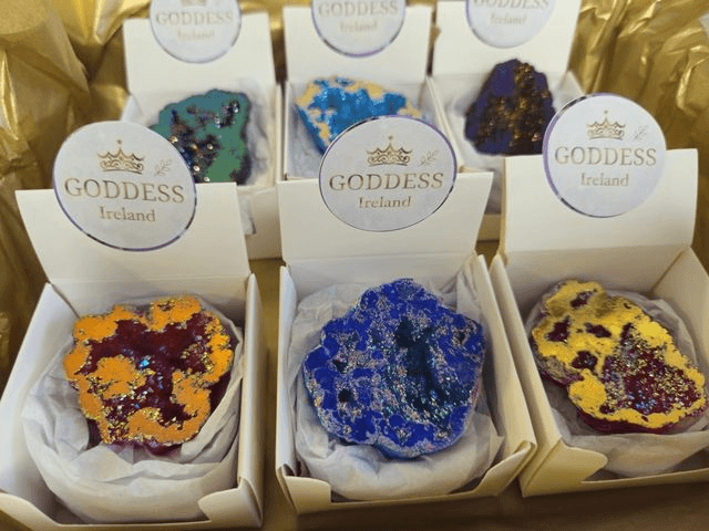 Goddess Rainbow Aura Geodes