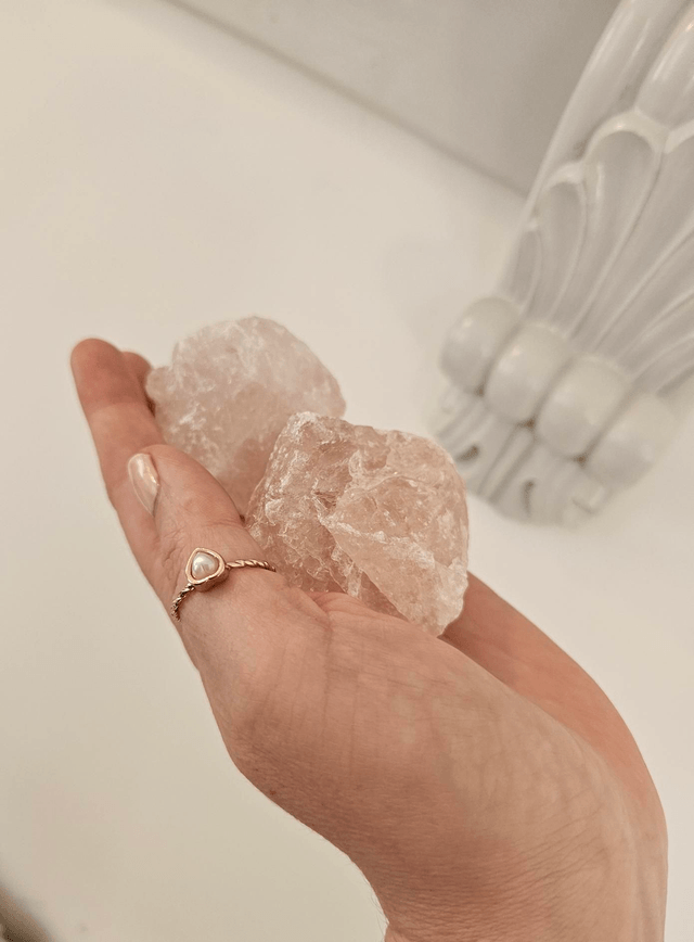 Rose Quartz crystal-natural