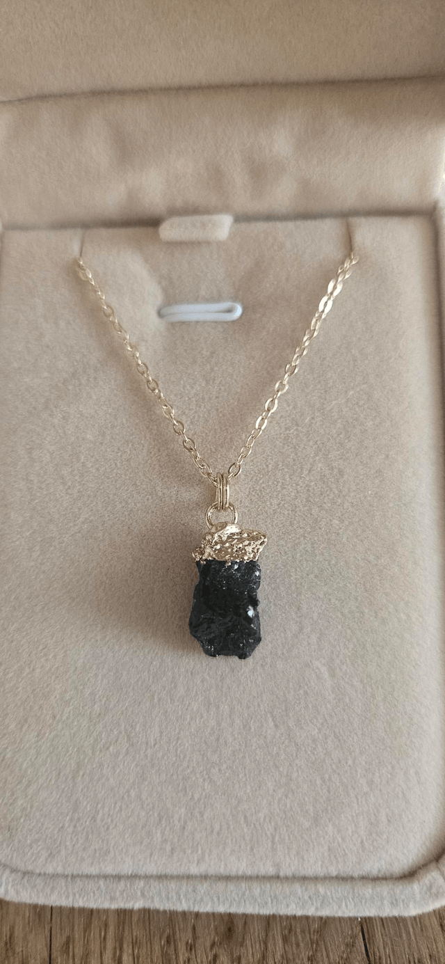 Jet Stone Necklace 