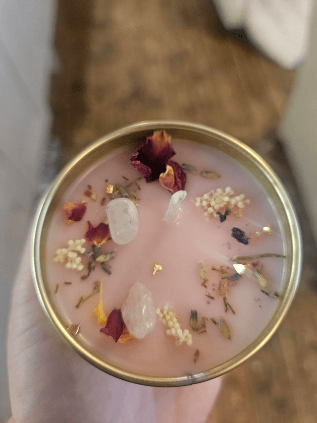 Rose Quartz Candle